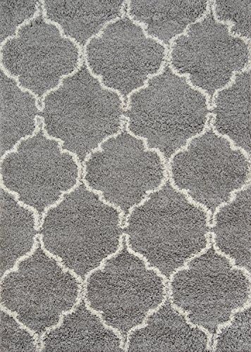 Momeni Rugs Maya Collection Ultra Thick Pile Shag Area Rug 2 X 3 Grey