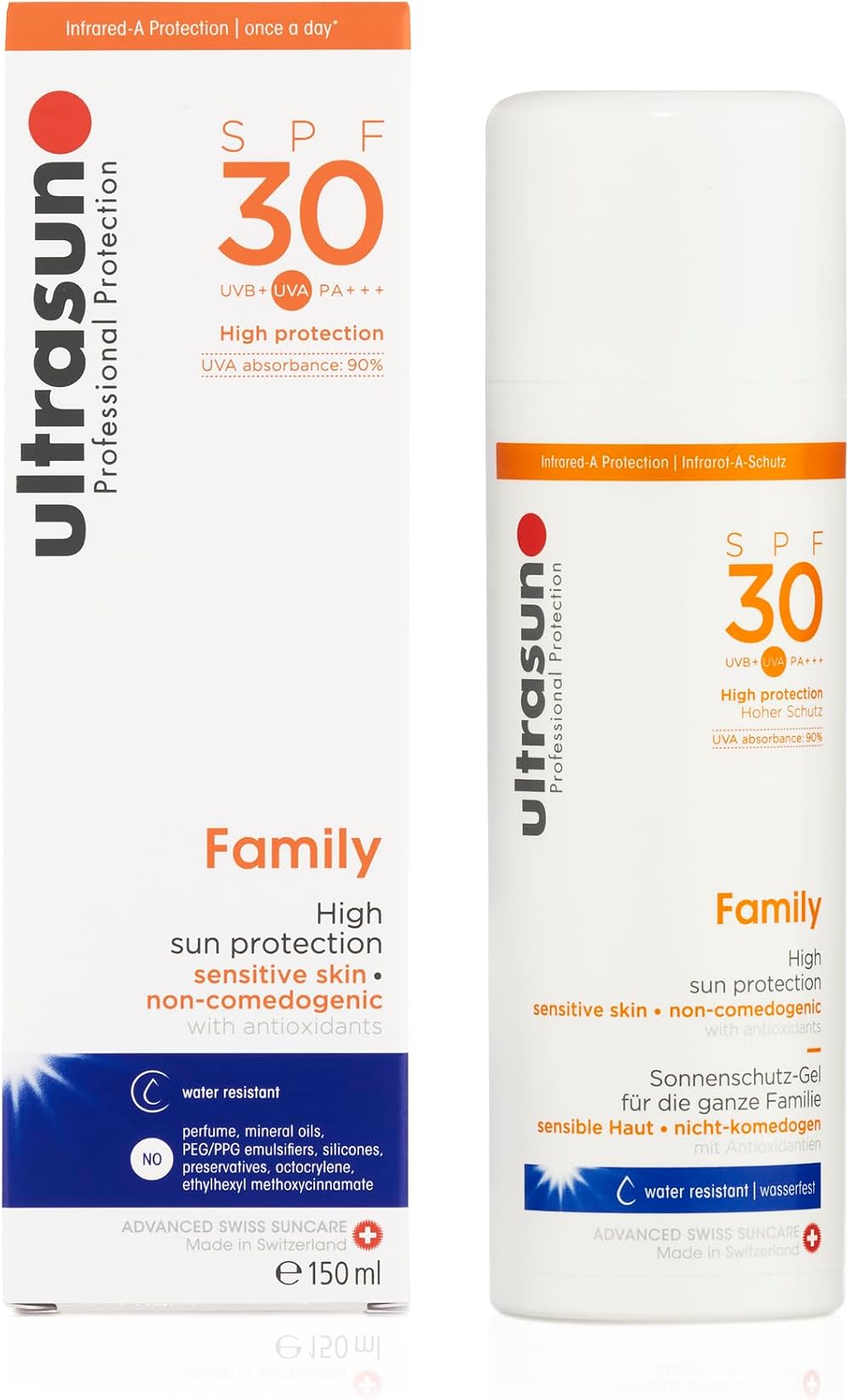 Ultrasun Family SPF30 150ml - Non Perfume, Airless Dispenser