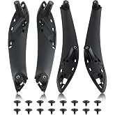 Carbhub Set of 4 Front Rear Left Set Interior Door Pull Handle Armrest Panel for BMW 320 328 330 335 M3 F30 F31 F34 F80 428 435 M4 F32 F33 Replace for 51427281465 51427281466 51417279311 51417279312