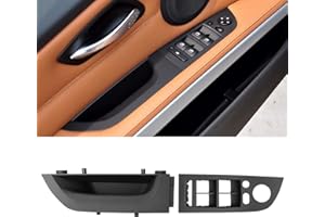 Jaronx Compatible with BMW 3 Series E90 LCI/E91 LCI Driver Side Door Handle 2008-2011, Window Switch Panel Cover Door Pull Ha