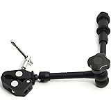 Sinvitron&reg; 11 inch Magic Monitor Arm + Large Super Clamp Large Crab Pliers Clip for DSLR Rig Camera to Monitor LED Light