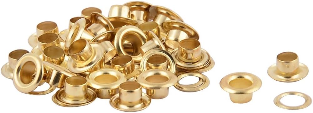 uxcell Metal Cloth Bag Craft Machine Grommet Washer Hole Eyelet Hollow Rivet