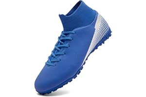 HaloTeam Men's Soccer Shoes Cleats Professional High-Top Breathable Athletic Football Boots for Outdoor Indoor TF/AG 3US-11US