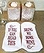 TRENDY PRO Funny Novelty Gift TALKING SOCKS 2 pack IF YOU CAN READ THIS BRING ME WINE SOCKS Gifts for Wine Lover Women Cool Gag Gifts for Men Boyfriend Gift for Her Wine Lover (2pack- WINEspiration)