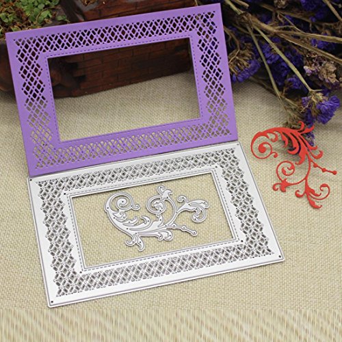 Fabal Metal Cutting Dies Stencils for DIY Scrapbooking Dies Metal Embossing Folder Craft Card Album Decoration (L)