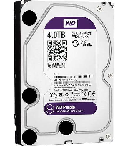 ⑦WD Purple WD40PURZ 4TB 2 台セット 3.5インチHDD ⑦WD Purple WD40PURZ 4TB 2 台セット 3.5インチHDD Amazon.com