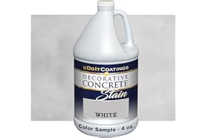 U DO IT COATINGS Concrete Stain. in/Outdoor. Industrial-Quality. Eco-Friendly. 19 Colors/3 Sizes. Order Color Sample First. (Sample White)