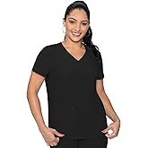 Med Couture Women's Energy Collection Knit Back Top, Black, Small