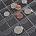 Hicarer Pocket Coin Pocket Page Protectors, 3 Size Coin Collection Holders Storage with 20, 30 and 42 Pocket Pages, Coin Collecting Supplies (6)