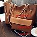 Wyhui 2 Pcs/set Women Leather Shoulder Messager Bag Tote Purse Handbag Crossbody Satchel Hot Brown bags on sale