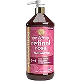 Arganatural Retinol Shower Gel (Body Wash) with Natural Argan Oil, Smooth & Refine Skin Tone, Nourishes for Natural Radiance, Pampers & Rejuvenates Skin for All Skin Types - 32oz / 960ml