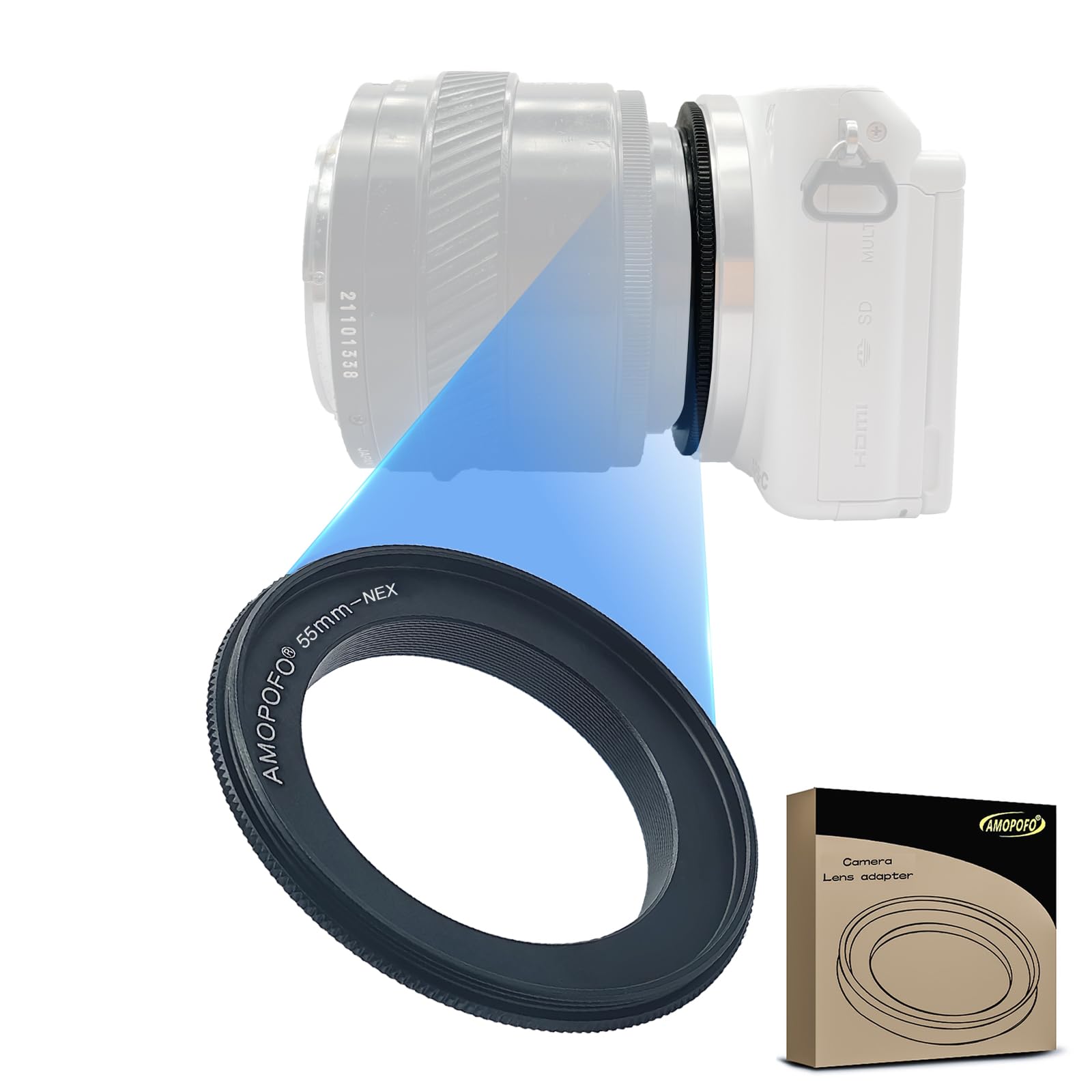 55mm Lens Macro Reverse Adapter Ring for Sony A6500 A6300 A5100 A6000 A5000 A3000 NEX-5T NEX-3N NEX-6 NEX-5R NEX-F3 NEX-7 NEX-5N NEX-5C NEX-C3 NEX-3 NEX-5 A7RIII A9 A7III A7 A7s A7R A7II A7RII A7SII