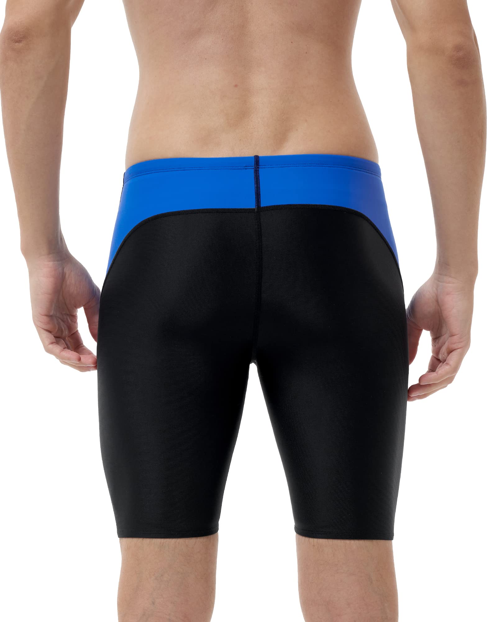 Runhit Swim Jammers For Men UPF 50+ Solid Swimming Swimsuit Jammer For