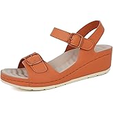 ORTOREX Women Arch Support Wedge Sandals Comfortable Waking Sandals