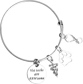 Amazon.com: ecobuty Veterinarian Bracelet Vet Tech Jewelry ...