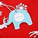 Ephex Baby Boys Girls Cotton Romper Jumpsuit Christmas snowflake and Deer Print Red 3-6 Months