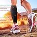 Calf Compression Sleeves, Aegend Anti-Slip Leg Compression Sleeves for Shin Splints & Calf Pain Relief, Circulation & Recovery, Running, Hiking, Cycling, Basketball, Football, 3 Sizes, 1 Pair