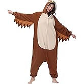 pewjury Halloween Costume Adult Onesie - Flannel Cosplay Animal Onesie Pajamas for Women and Men