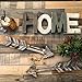 La Maia Home Signs Farmhouse Rustic Home Décor, Pine Wood Decorative Wooden Letters Shelf Wall for Living Room Bedroom Kitchen Fireplace Table Top Nursery