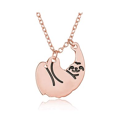Amazoncom Frodete Smile Sloth Pendant Necklace Women
