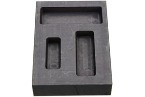 SKYPRO LTKJ Graphite Ingot Molds for Casting, 1/4 1/2 1 OZ Refining Scrap Bar Combo Mould for Gold-Silver Metal