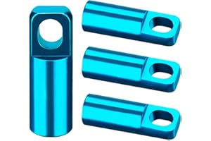 EVOZOOD Presta Bike Valve Caps 2 in 1 Bicycle Tubeless Presta Valve Stem Covers with Valve Core Removing Function, Anodized Aluminum, Light Weight, High-Performance (4 Pack)