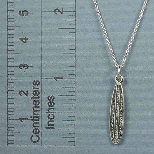 Surfboard Necklace - 925 Sterling Silver