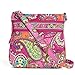 Vera Bradley Triple Zip Hipster in Pink Swirls