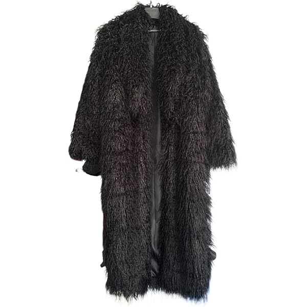 Women Winter Long Thick Warm Soft Hairy Shaggy Faux Fur Cocoon
