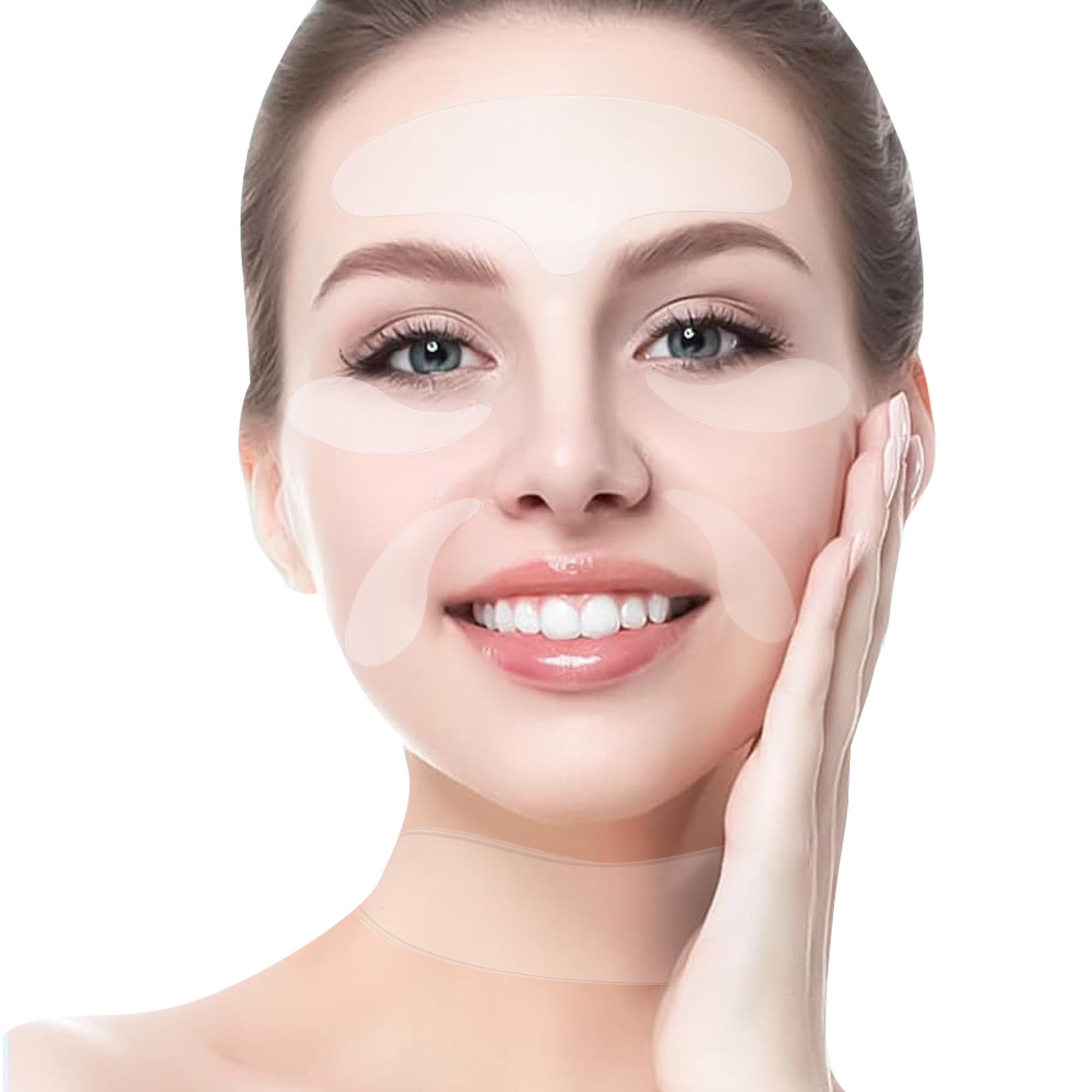 Photo 1 of ACADA Anti Wrinkle Patches Reusable Silicone Face Patches for Wrinkles, Facial Wrinkle Patches for Forehead, Eyes, Mouth and Neck(Gel Patches 6pcs)