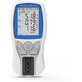 HOMEDSUN HSLPM102 4-in-1 Cholesterol Meter Kit with 5 Strips Lancets | Portable lipid profile analyzer for home tracking of TC, HDL, LDL, and triglycerides