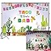 Mocsicka Mexican Baby Shower Backdrop Taco Bout a Baby Party Photography Background 7x5ft Vinyl Fiesta Theme Baby Shower Party Backdrops