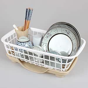 Estante de cocina Escurreplatos, almacenamiento de platos, armario