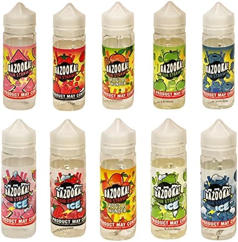 Bazooka 100ML Premium E-Juice by Kilo All Flavours No Nicotine (Tropical Thunder Pineapple Peach)