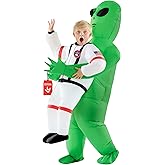 Morph Kids Astronaut Inflatable Alien Costume, Blow Up Alien Outfit, Aliens Blow Up Costume Kids, Inflatable Costumes