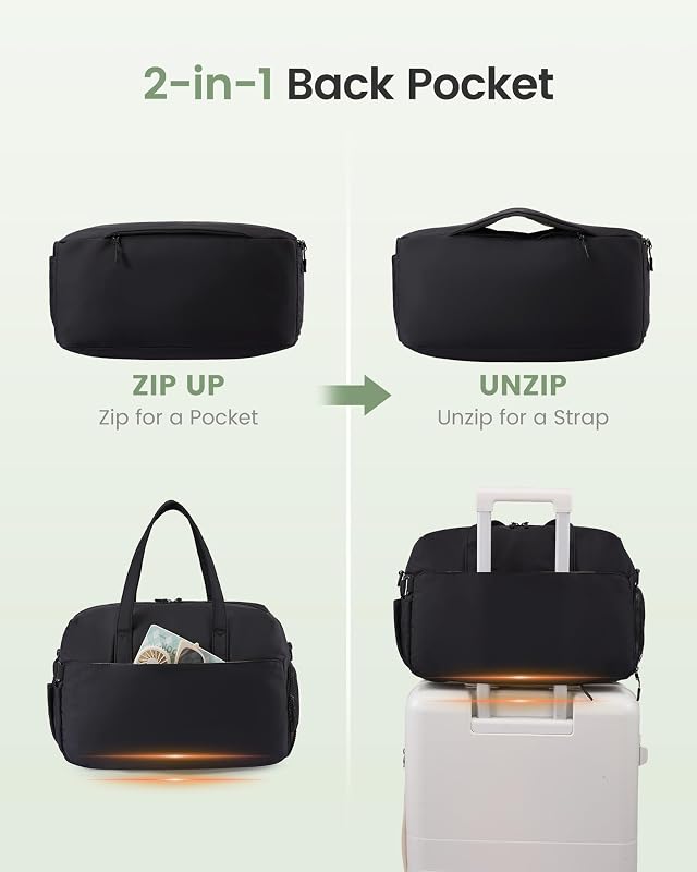 Reisetasche, Vielseitige Leichte Tragetasche für Kurzreisen, Sport & Wochenende - Wasserdichtes Nylon - Unisex