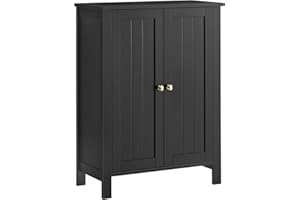 VASAGLE Bathroom Floor Storage Cabinet, Storage Unit with 2 Adjustable Shelves, Bathroom Cabinet Freestanding, 30 x 60 x 80 c