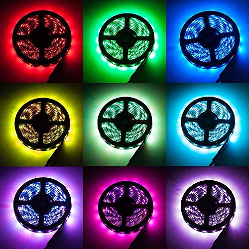 Battery Powered LED Strip Lights,3m/9.8ft Flexible RGB Led Lights Strip