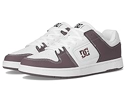 DC Men's Manteca 4 Skate Shoe, White/Plum, 7.5