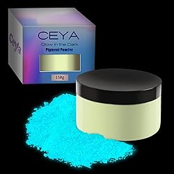 Ceya Fluorescent Sky Blue Glow Powder, 5.3oz/150g