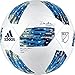 adidas MLS Glider Soccer Ball, White/Blue, Size 4