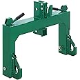 GARVEE 3 Point Quick Hitch Category 1, 3000 LBS Lifting Capacity Tractor Quick Hitch, 27.5" Between Lower Arms, 14.5" ~17.5" Level Adjustment, Quick Hitch Adaptor to Category 1 and 2 Tractors (Green)