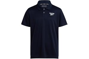 Reebok Boys Polo Shirt - Dry Fit Performance Short Sleeve Collared Golf Shirt - Moisture Wicking Boys Athletic Shirts
