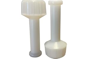 PofA Stretch Wrap Dispenser 2 Pack for 3 Inch Core Hand Wraps | White Plastic Handle | Moving Packaging Supplies | Hand Held Dispenser for Bundling and Wrapping