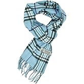 Glory Max Unisex Classic Tartan Plaid Winter Scarf Soft Cashmere Feel 72"x12"