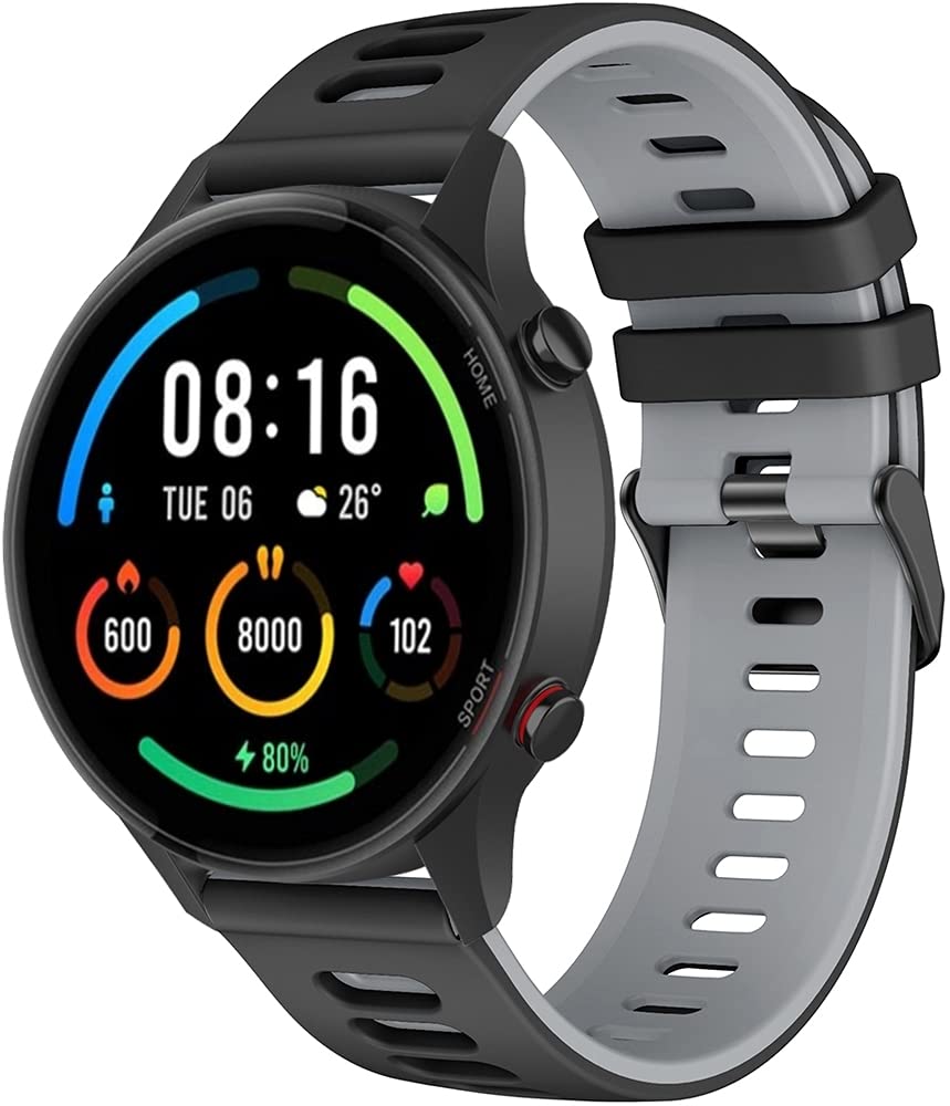 Classicase Compatible with Polar Ignite/Polar Unite Watch Strap, Soft Silicone Replacement Watchband (20mm, Pattern 7)