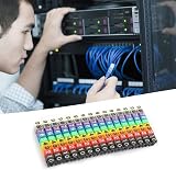 Fafeicy Wire Number Labels Clip On Color Coded Cable Markers Tubes for view 6