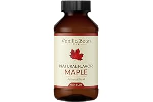 VANILLA BEAN KINGS Pure Maple Extract for Baking and Flavoring - 4 OZ - Premium Quality Natural Flavors for Baked Goods, Desserts, & Cooking
