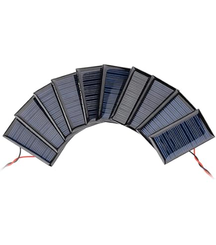 Amazon.com : MECCANIXITY Mini Solar Panel Cell 5.5V 260mA