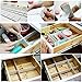 Keyzone 6Pcs Pretty Practical Home Grid Drawer Divider Household Necessity Storage Organizer